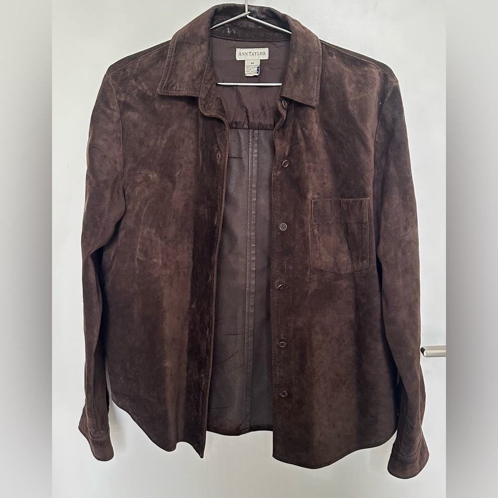 Vintage Ann Taylor Suede Shirt/Jacket